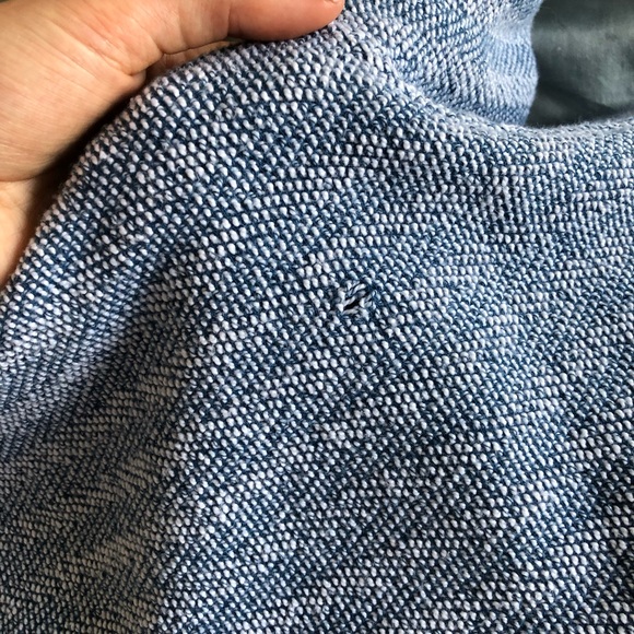 Faherty Hoodie Sweatshirt Whitewater Blue Terrycloth X Large - Picture 6 of 6